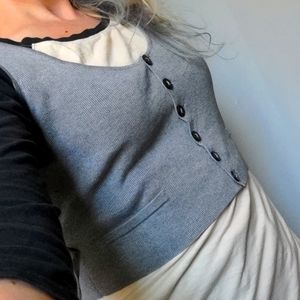 Cropped vest by Tristan